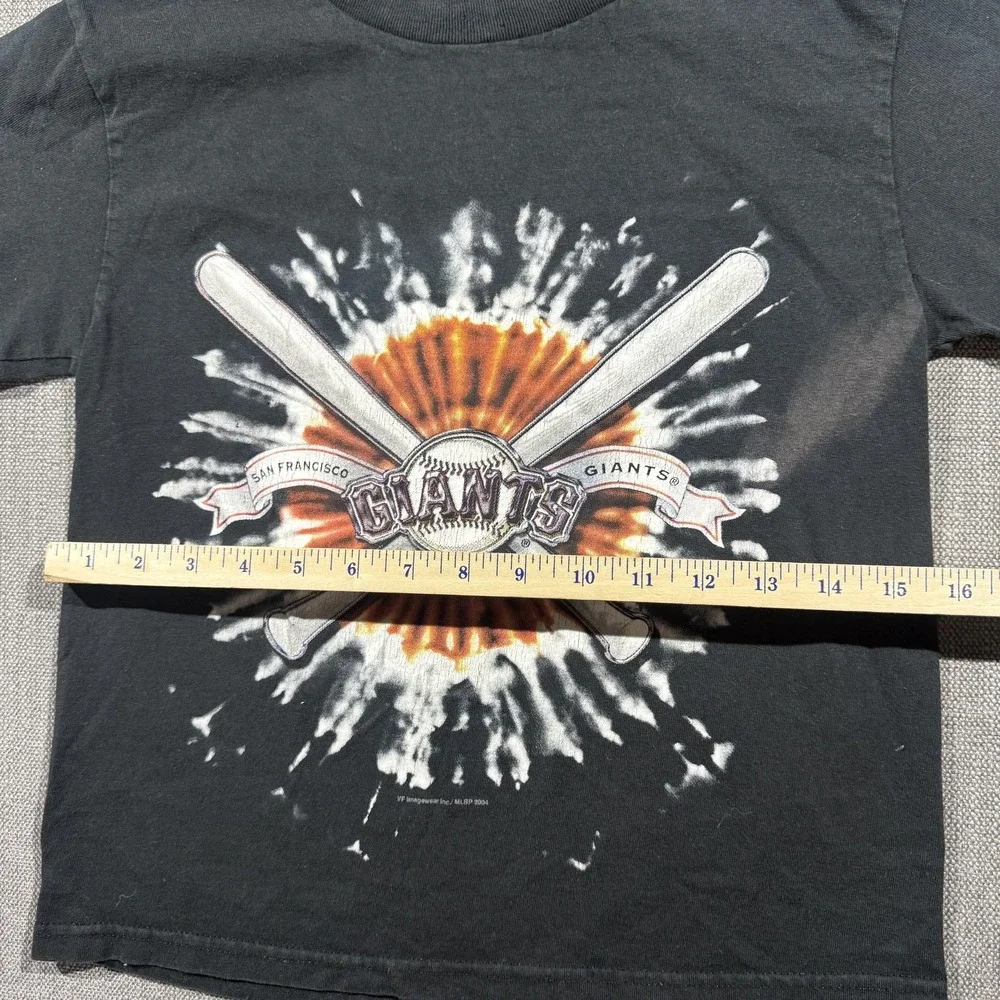 Vintage San‎ Francisco Giants Shirt Boys 8 Black MLB Baseball Lee Sport 2000s